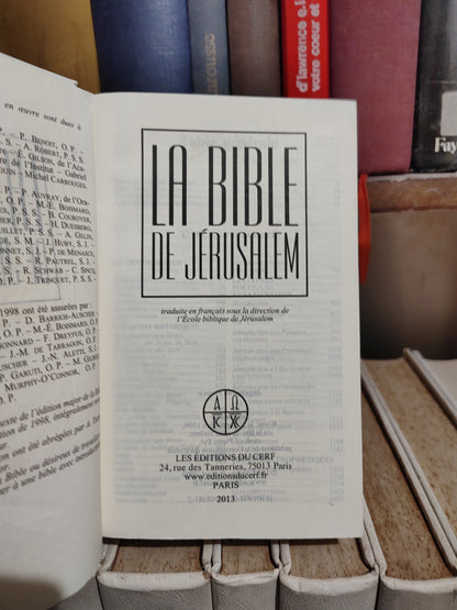 La bible de Jérusalem
