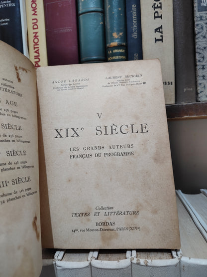 Lagarde  Michard - Les grands auteurs français XIXe siècle