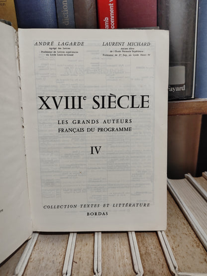Lagarde et Michard XVIIIe siècle