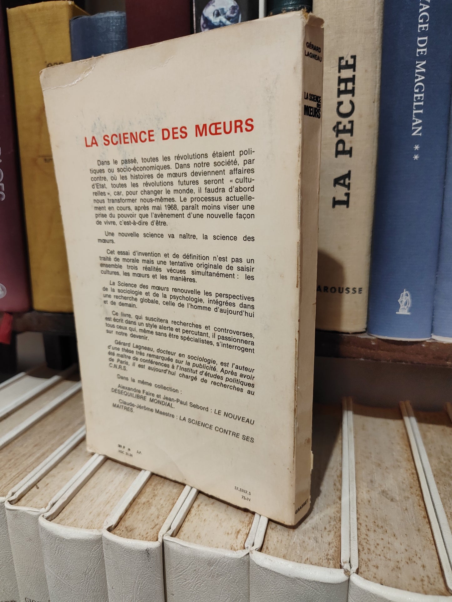 Lagneau - La science des mœurs