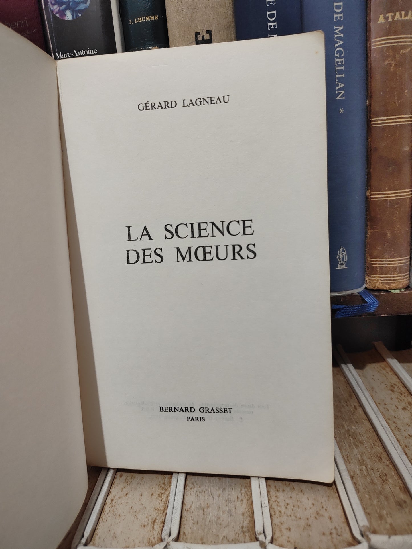 Lagneau - La science des mœurs