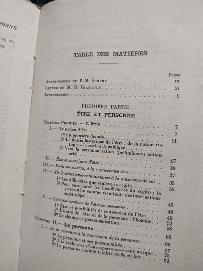 Lahbabi - De l'être à la personne  : essais de personnalisme réaliste
