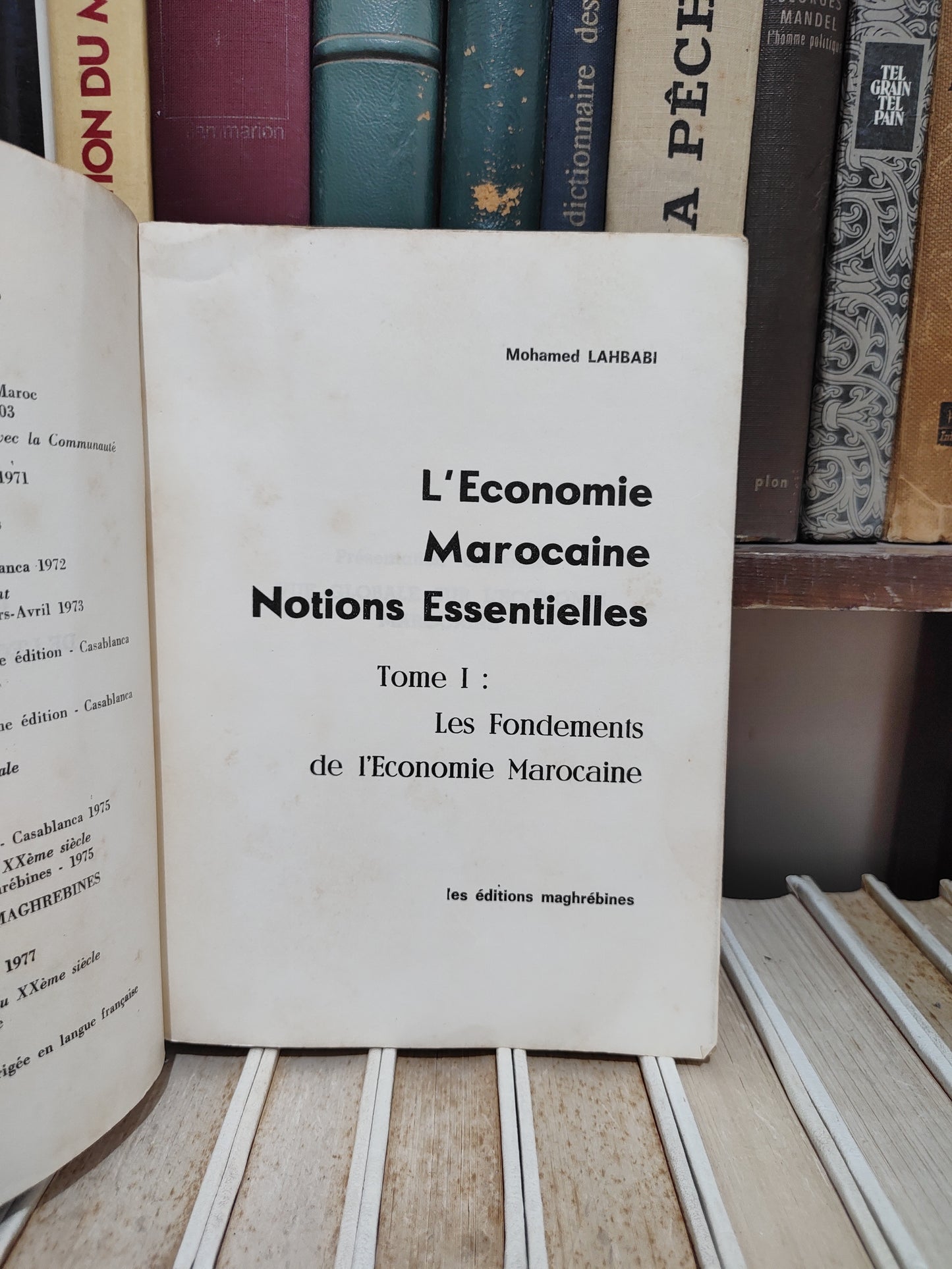 Lahbabi - L'économie marocaine notions essentielles Tome 1
