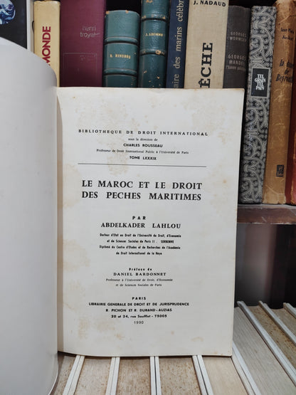 Lahlou - Le MAroc et le droit des pèches maritimes