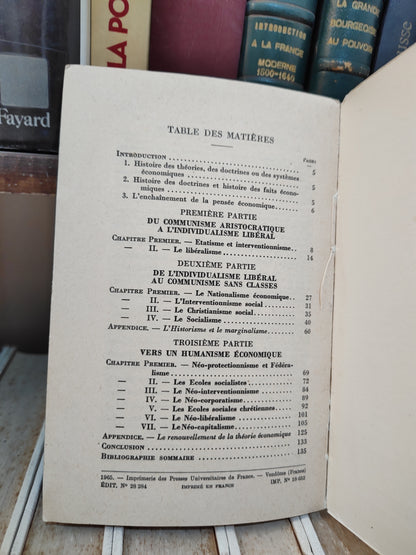 Lajugie - Les doctrines économiques que sais-je