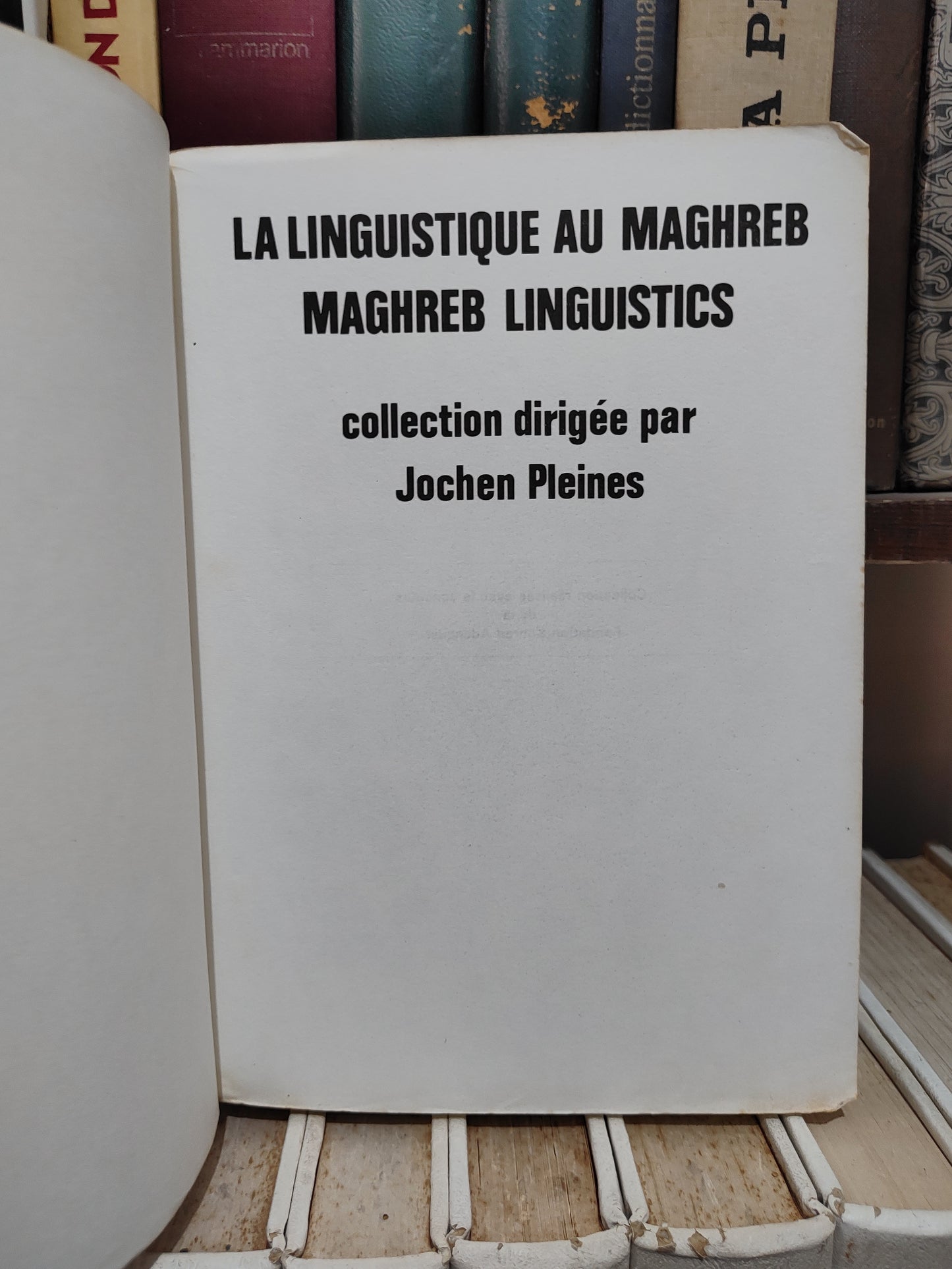 La linguistique au Maghreb Maghreb Linguistics