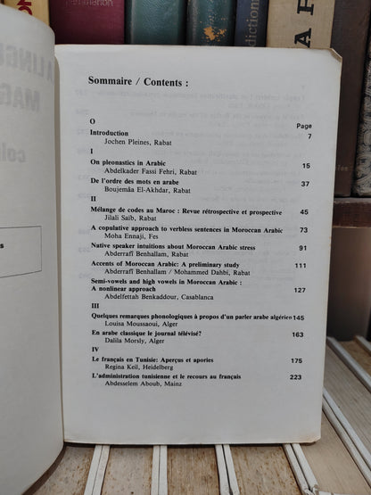 La linguistique au Maghreb Maghreb Linguistics