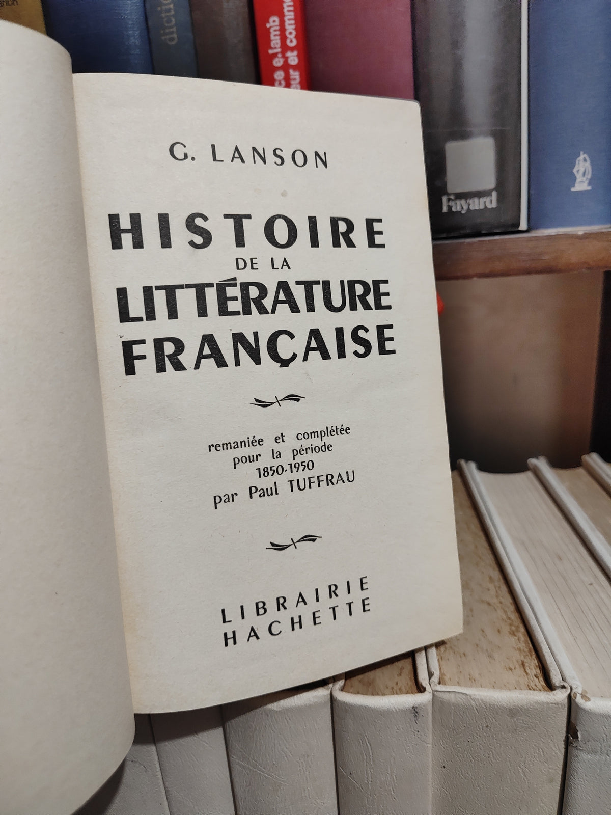 Lanson - Histoire de la littérature français