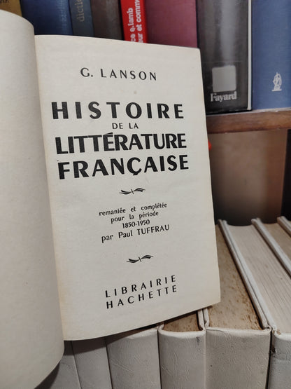 Lanson - Histoire de la littérature français