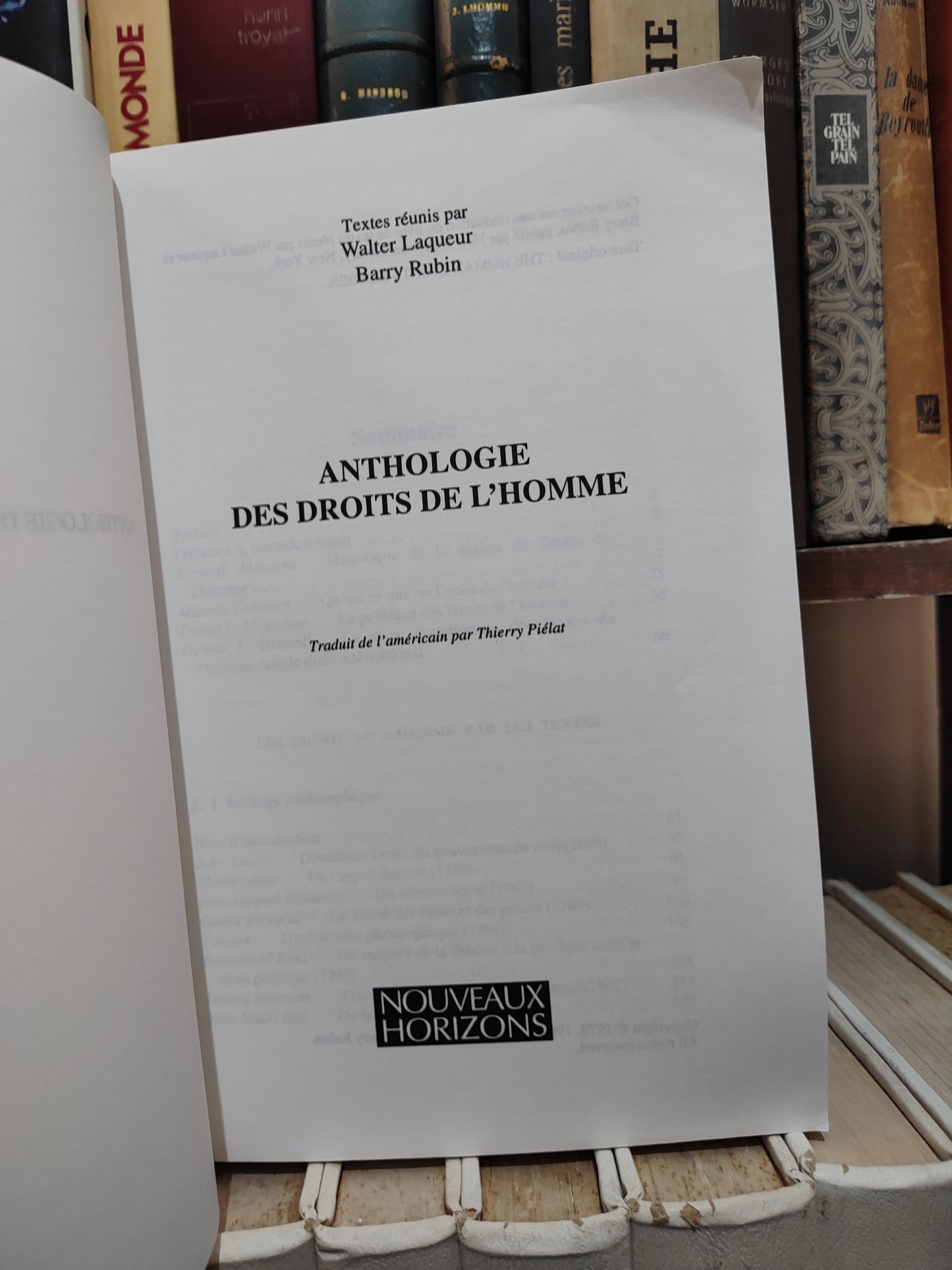 Laqueur - Anthologies des droits de l'Homme