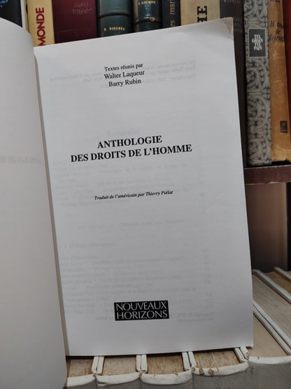 Laqueur - Anthologies des droits de l'Homme