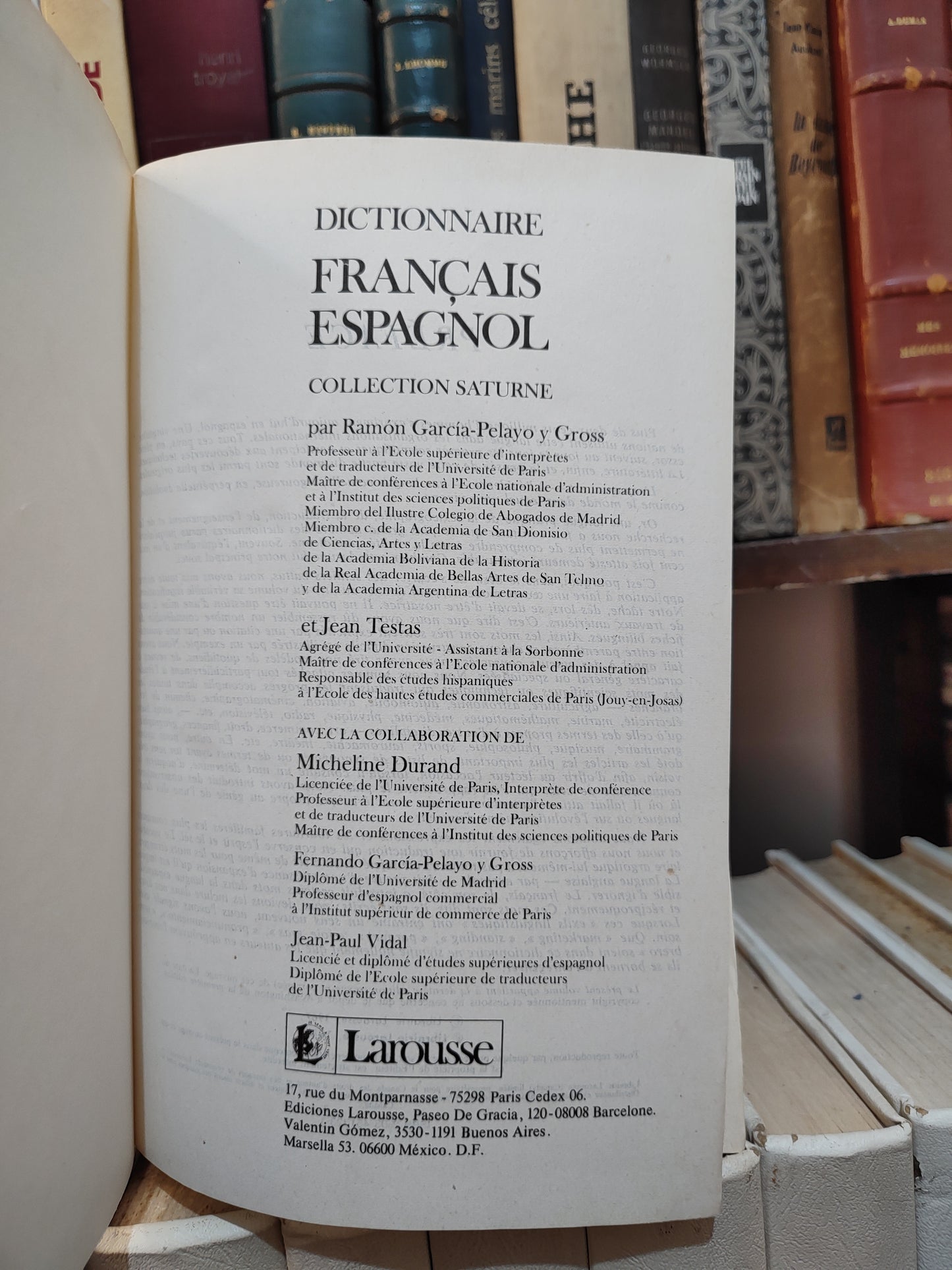 Larousse Français Espagnol / Espagnol Francés