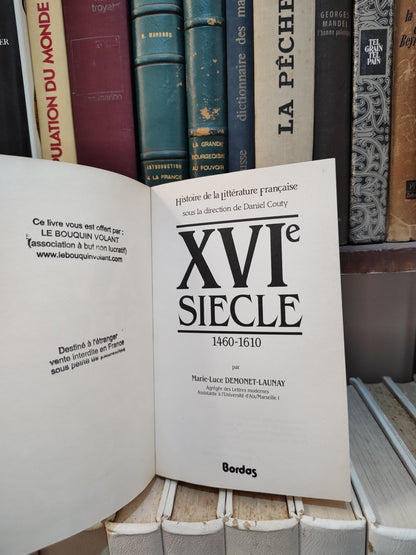 Launay - histoire de la littérature française XVIe siecle