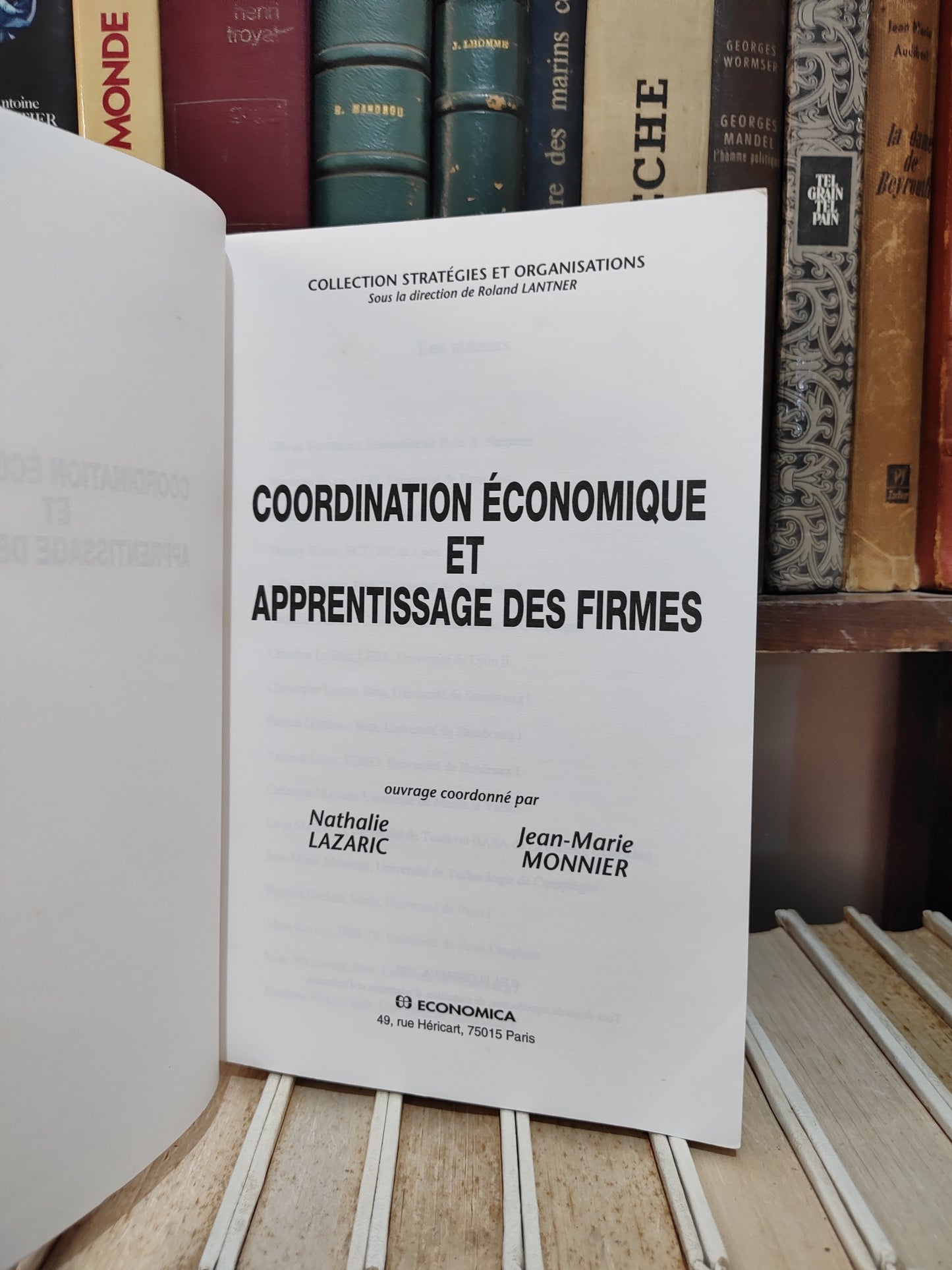 Lazaric - Coordination économique et apprentissage des firmes