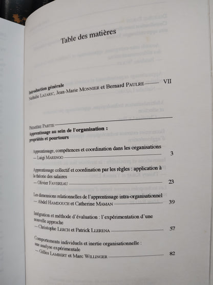 Lazaric - Coordination économique et apprentissage des firmes