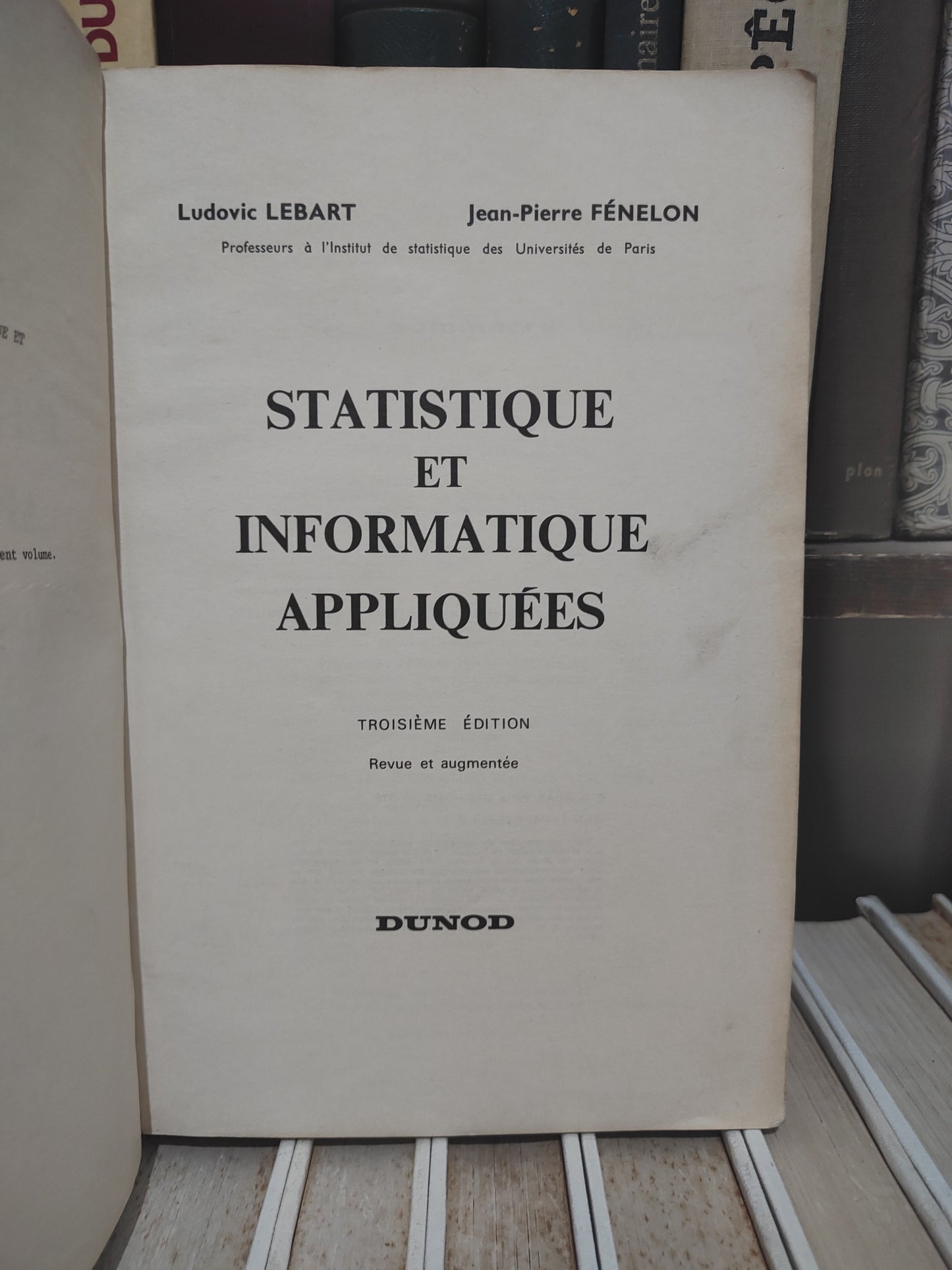 Lebart - Satistique et informatique appliquées