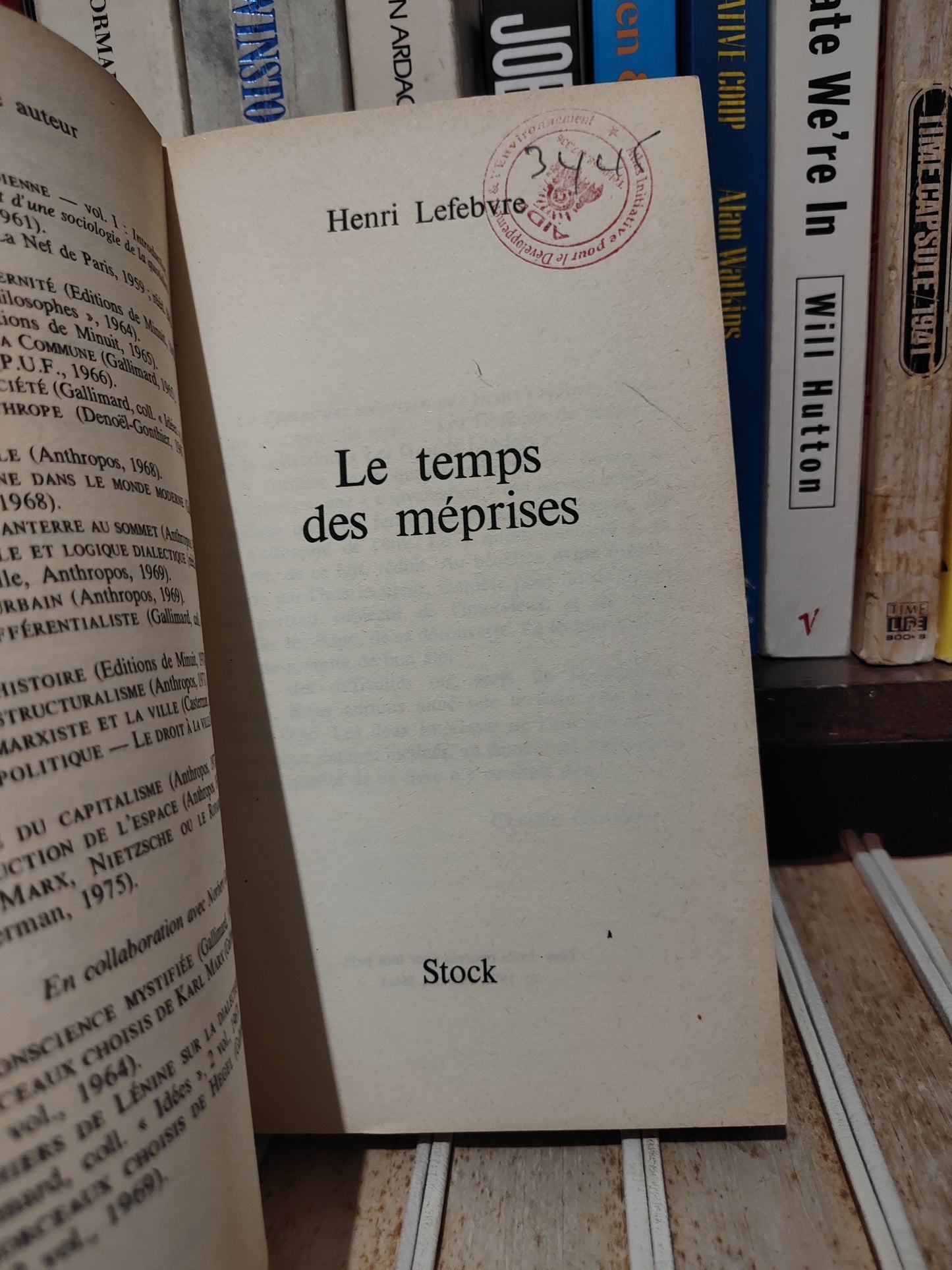Lefebvre - Le temps des méprises