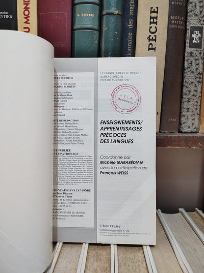 Le français dans le monde : Enseignements / apprentissages précoces des langues