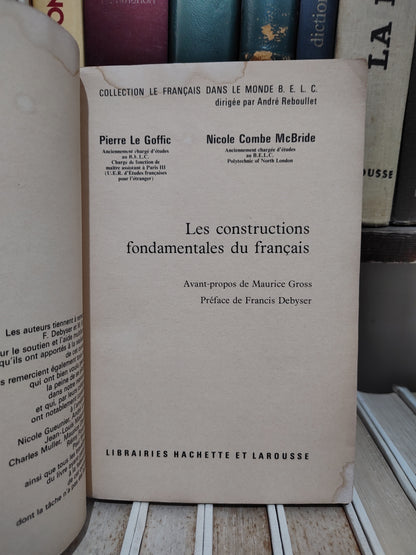 Le goffic - Les constructions fondamentales du français