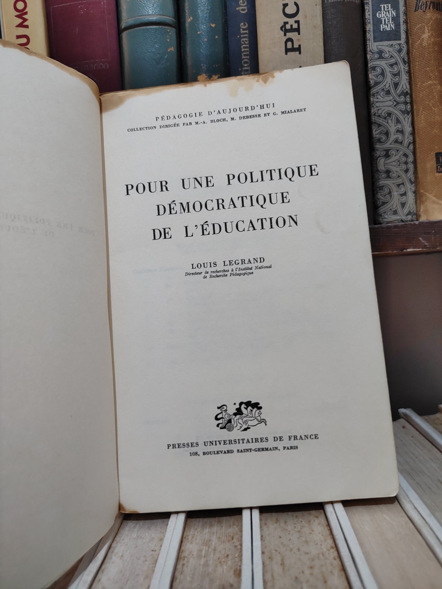 Legrand - Pour une politique démocratique de l'éducation
