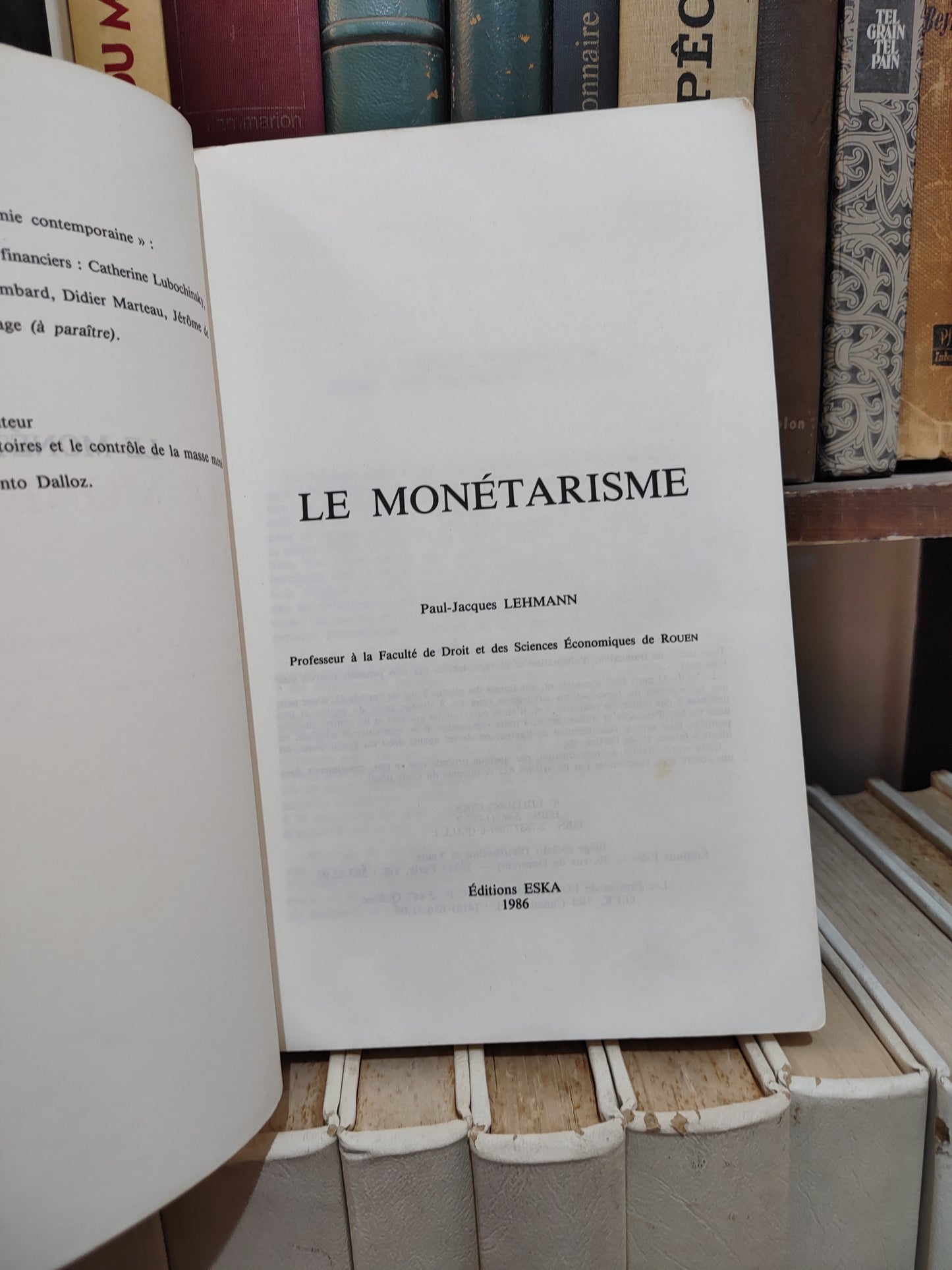 Lehman - Le monétarisme