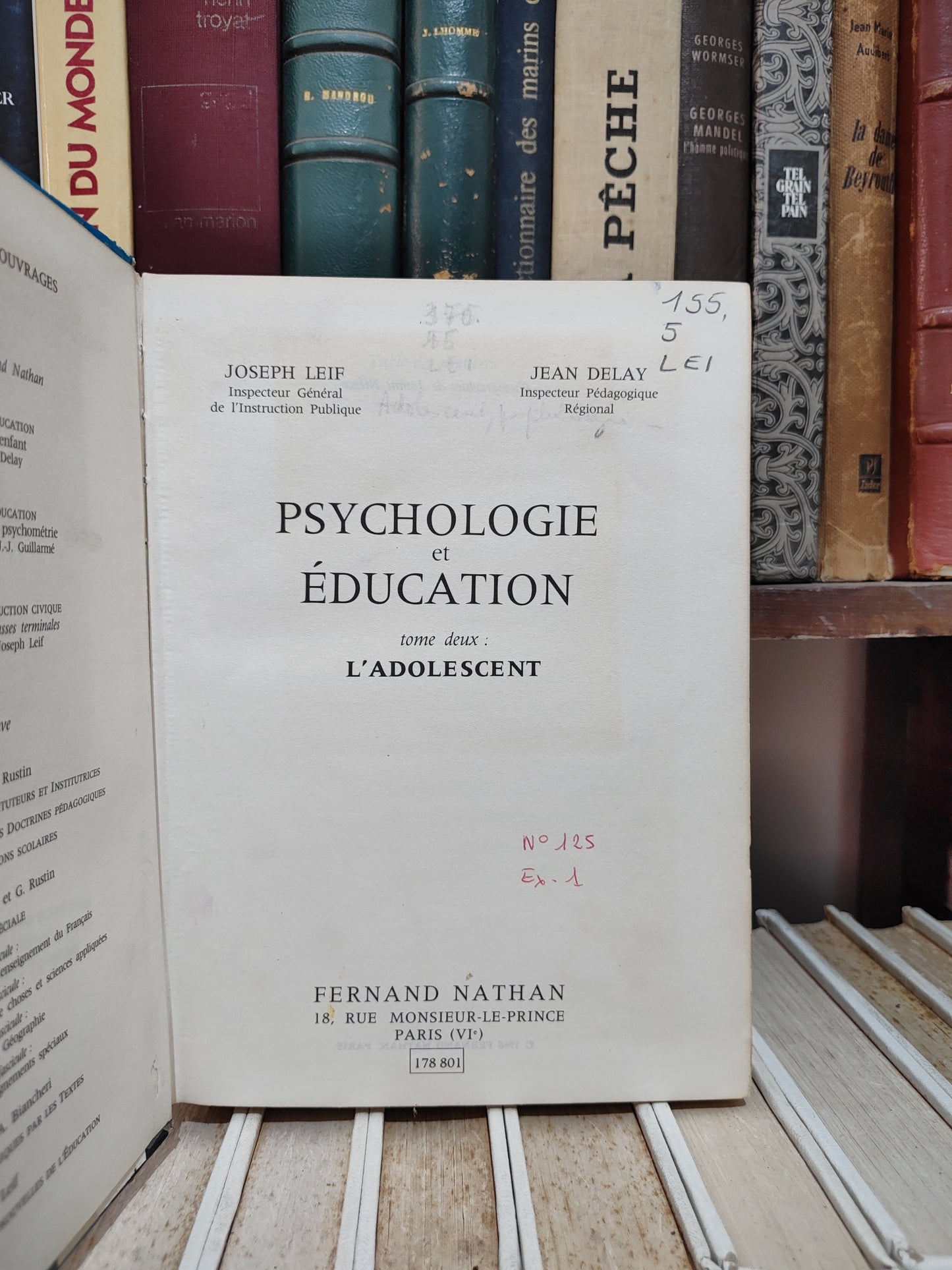 Leif - Psychologie et éducation tome II l'adolescent