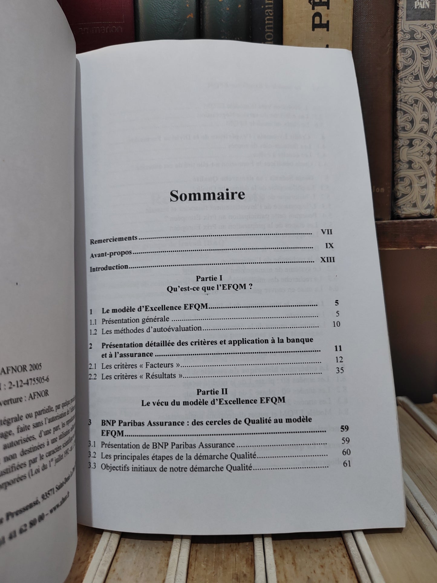 Le modèle d'excellence EFQM : application à la banque et à l'assurance