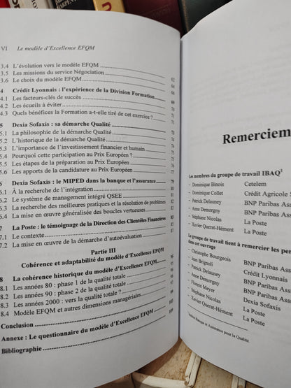 Le modèle d'excellence EFQM : application à la banque et à l'assurance