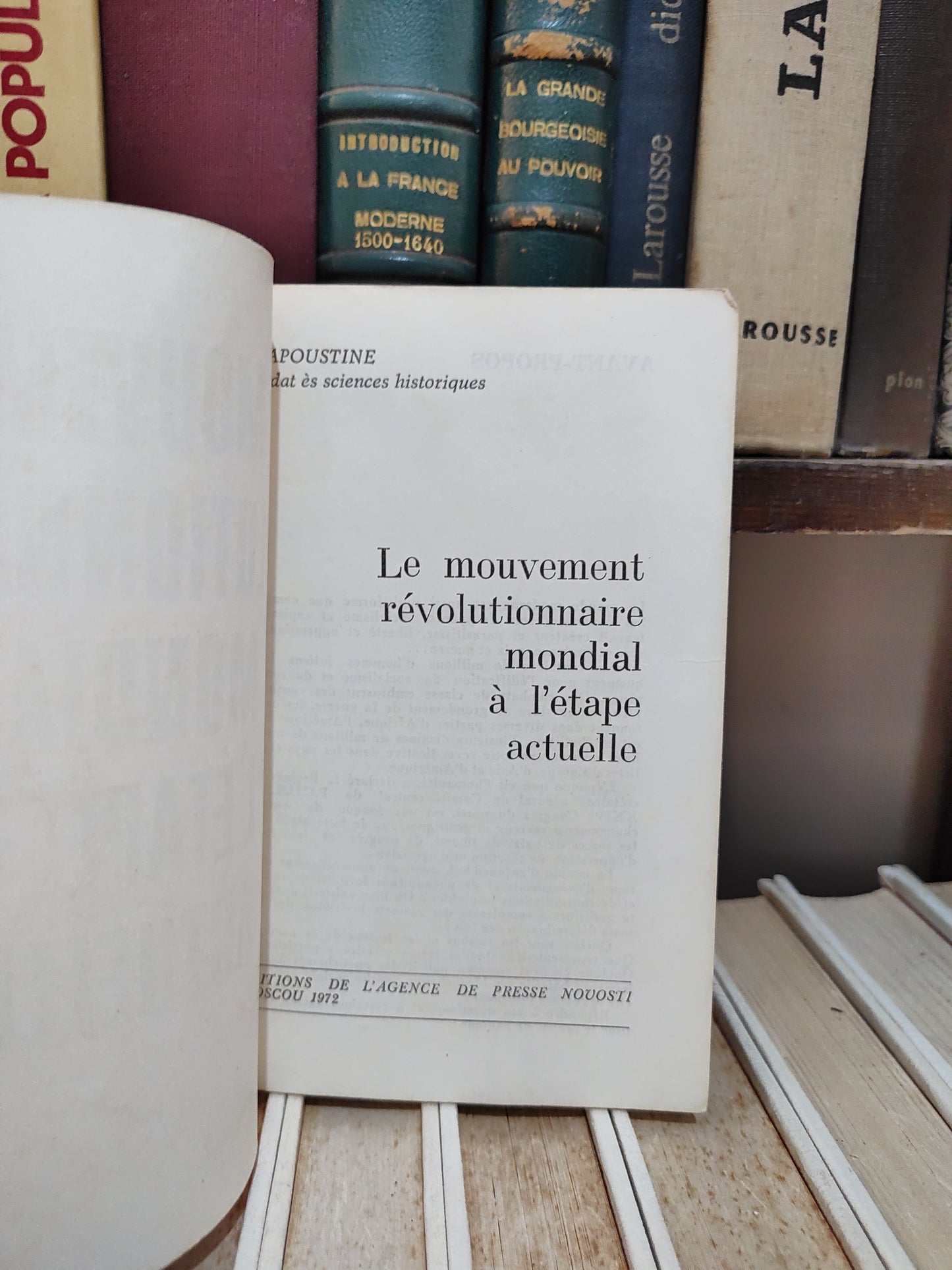 Le mouvement révolutionnaire mondial à l'étape actuelle