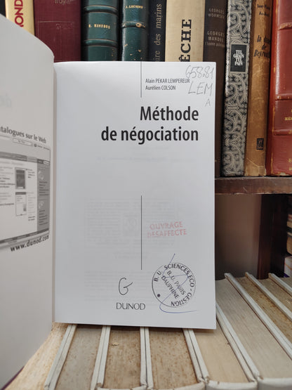 Lempereur - Méthode de négociation