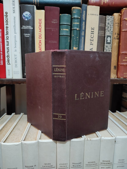 Lénine Œuvres Tome 19