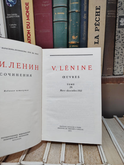 Lénine Œuvres Tome 19