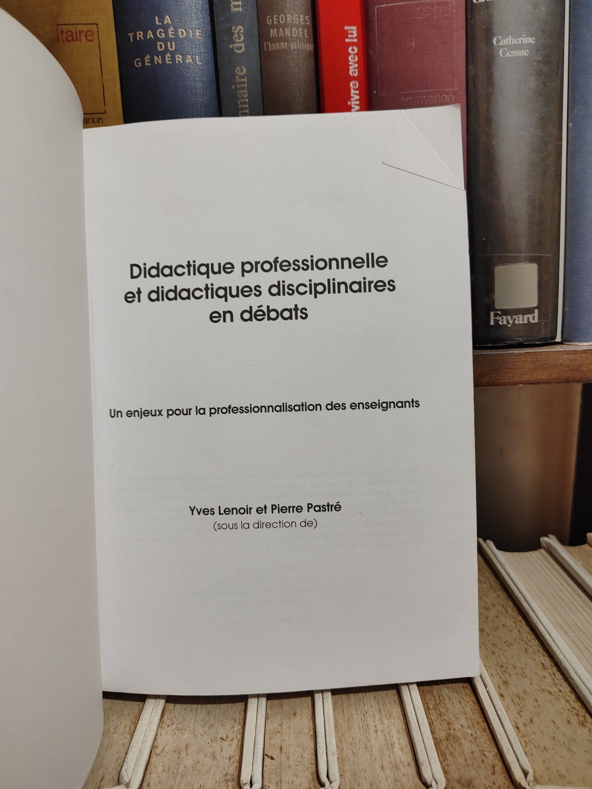 Lenoir - Didactique professionnelle et didactiques disciplinaires en débat