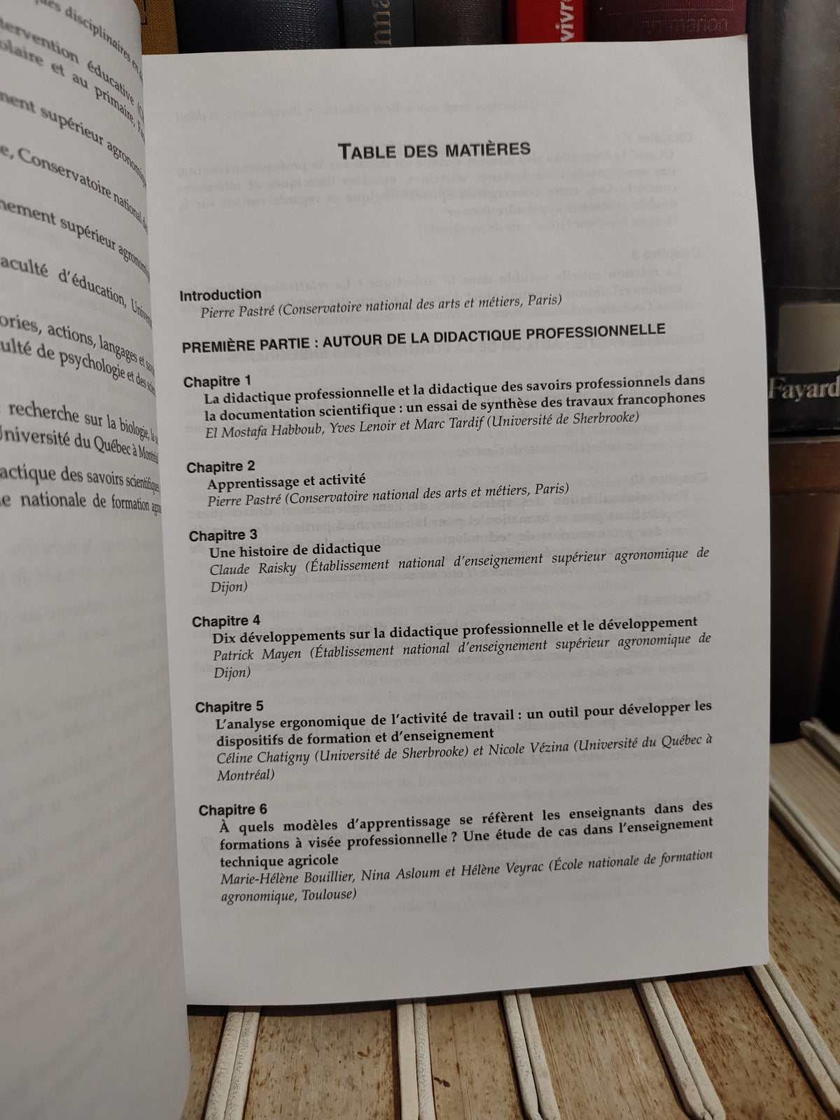 Lenoir - Didactique professionnelle et didactiques disciplinaires en débat
