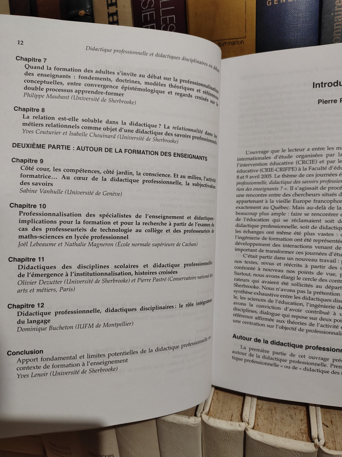 Lenoir - Didactique professionnelle et didactiques disciplinaires en débat
