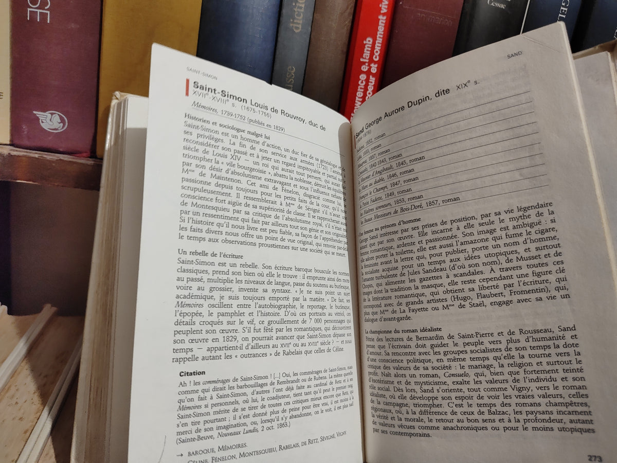 Les auteurs de la littérature français larousse