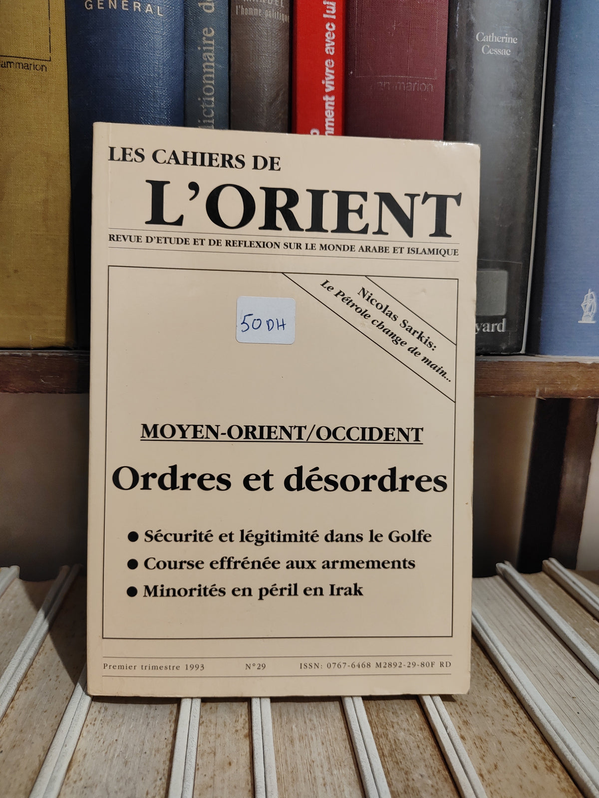 Les cahiers de l'orient N 29 Moyen-Orient/Occident