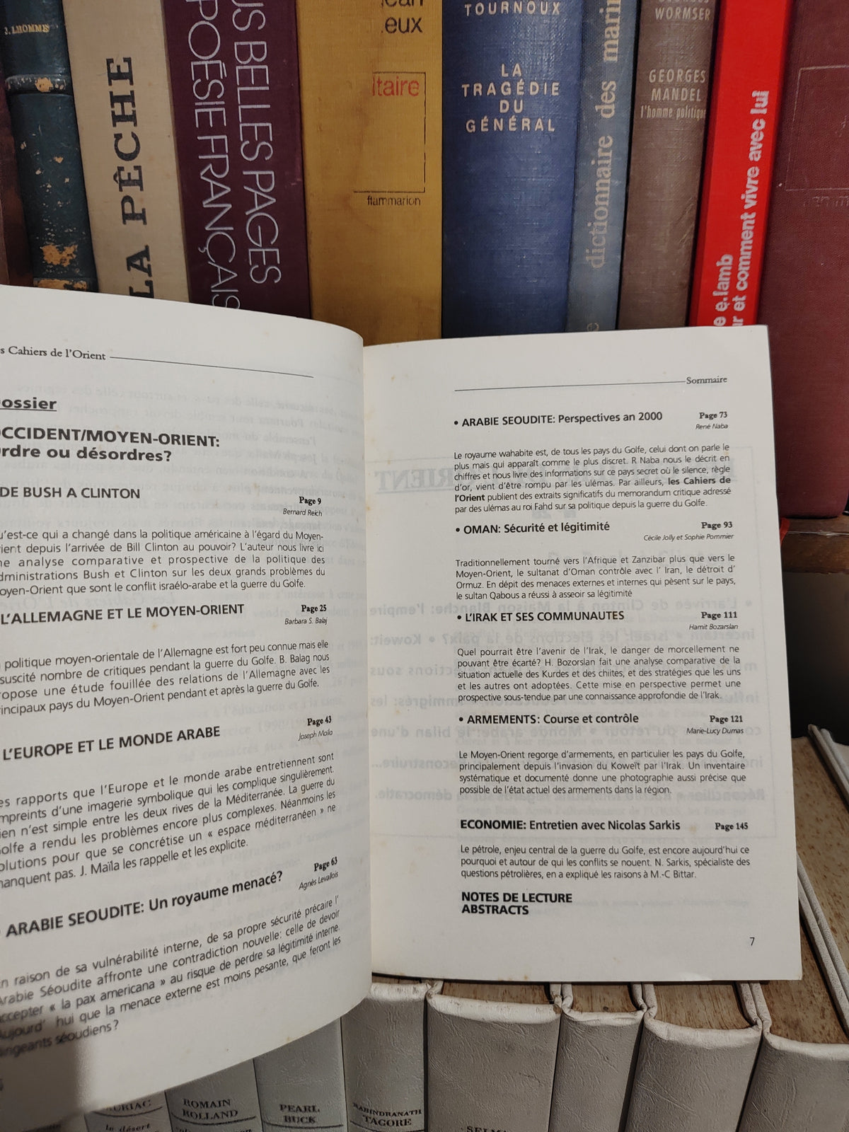 Les cahiers de l'orient N 29 Moyen-Orient/Occident