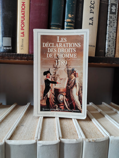 Les déclarations des droits de l'homme 1789