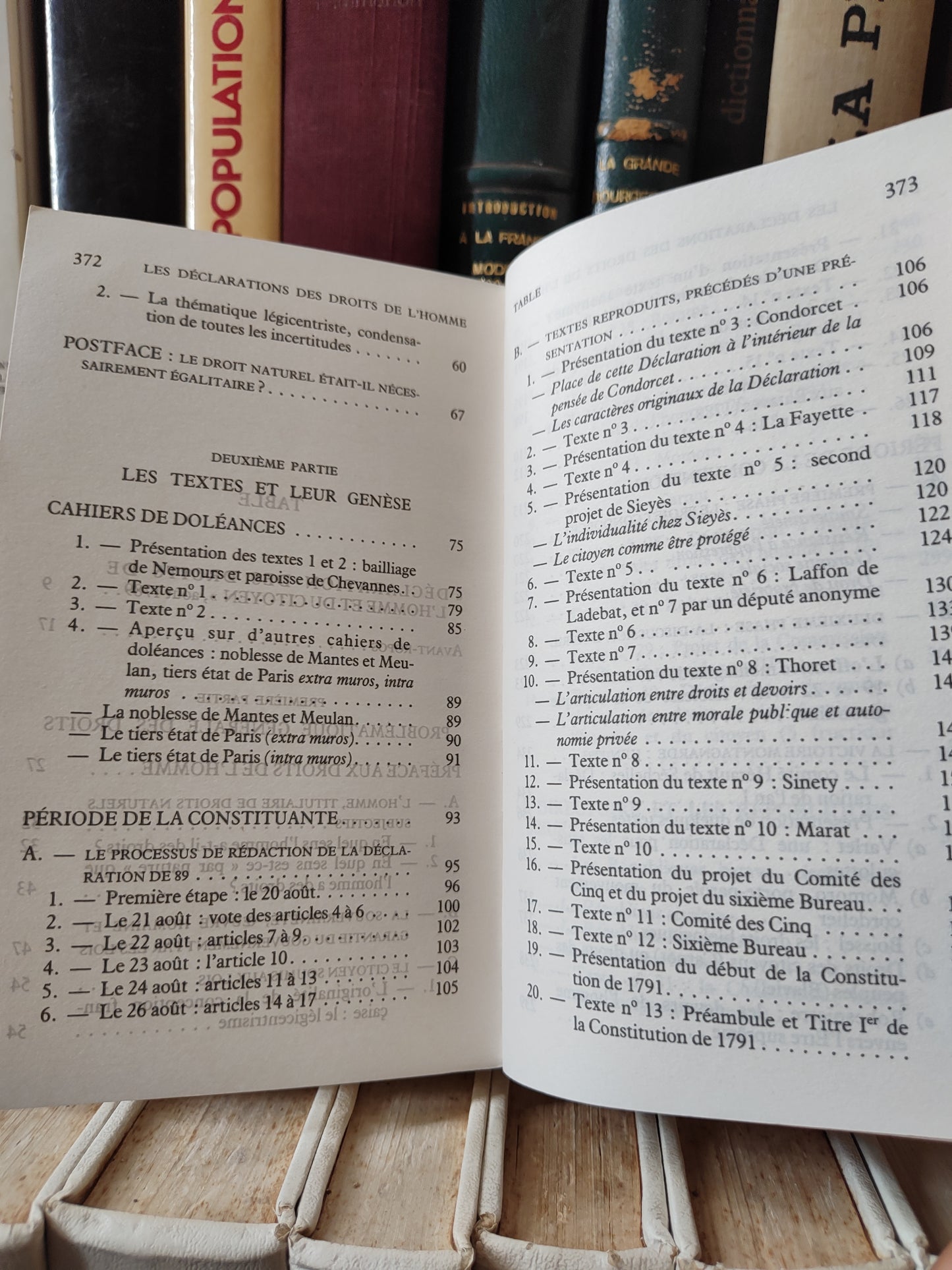 Les déclarations des droits de l'homme 1789