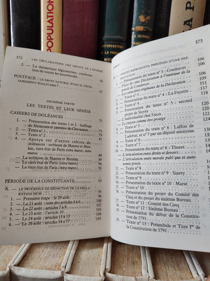 Les déclarations des droits de l'homme 1789