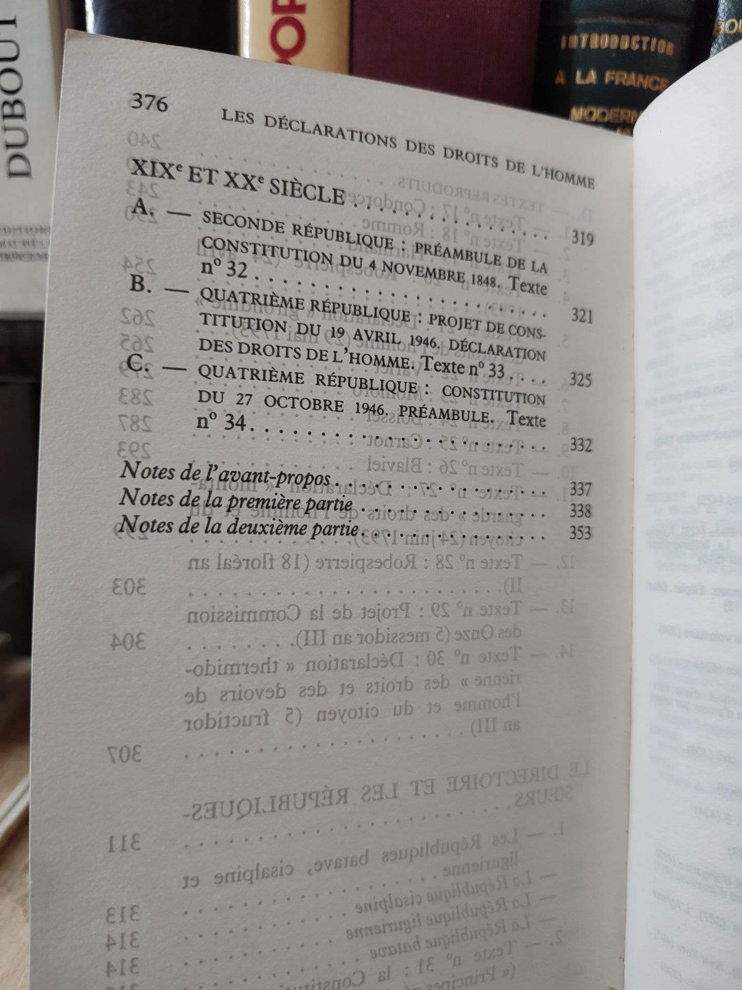 Les déclarations des droits de l'homme 1789