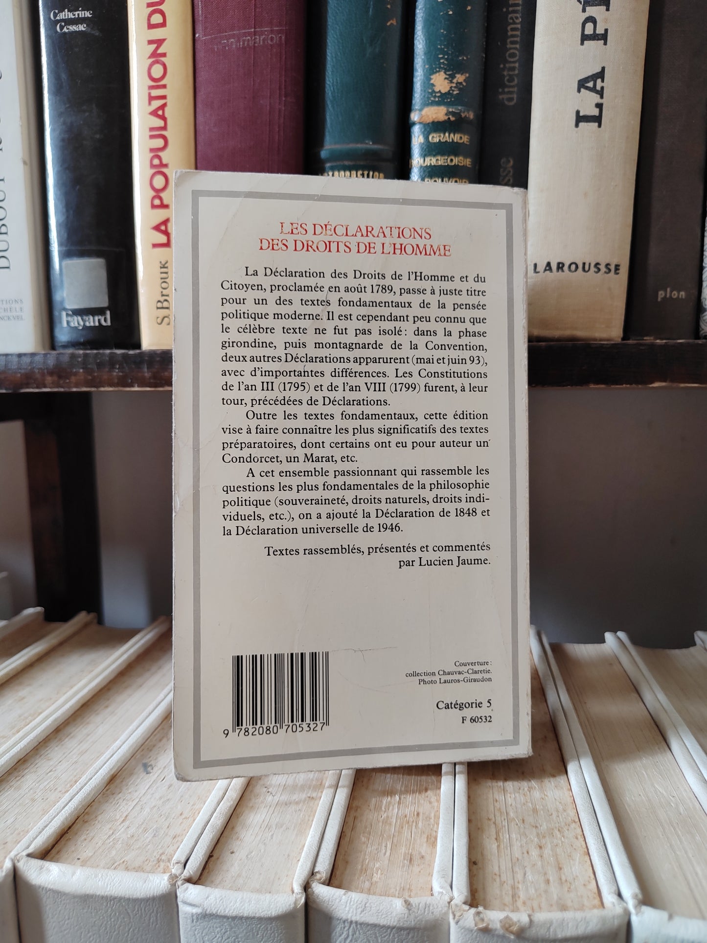 Les déclarations des droits de l'homme 1789