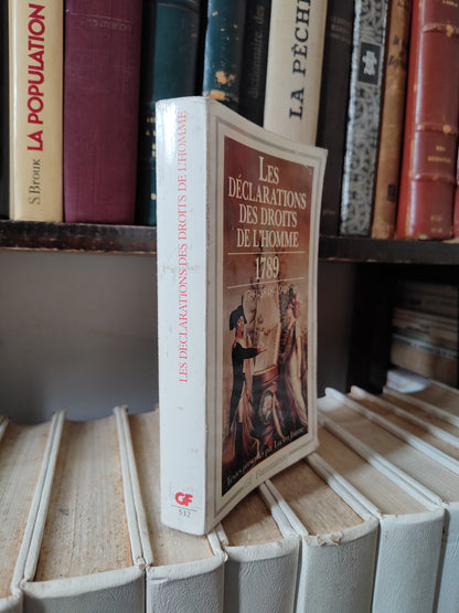 Les déclarations des droits de l'homme 1789