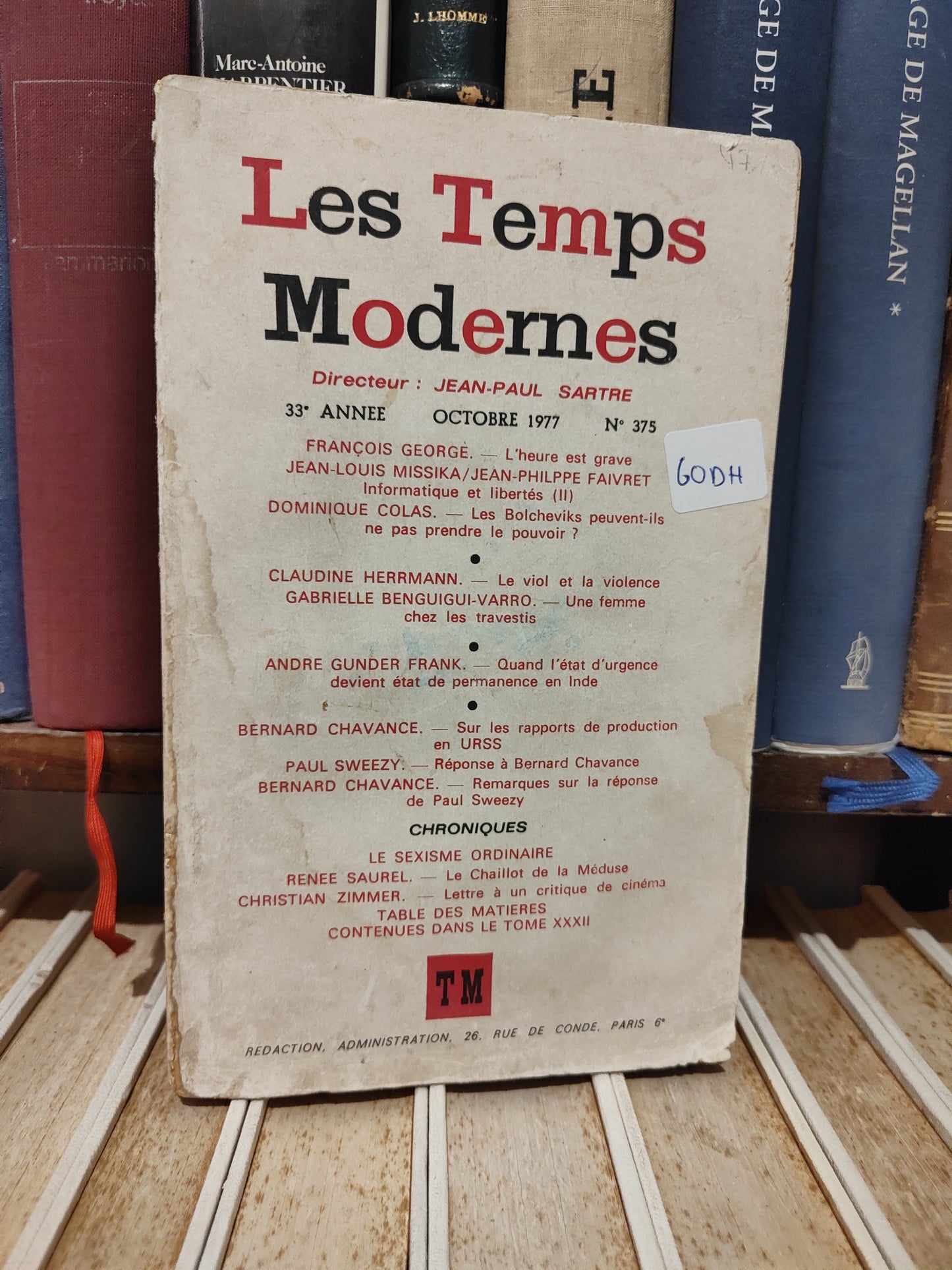 Les temps moderne N375