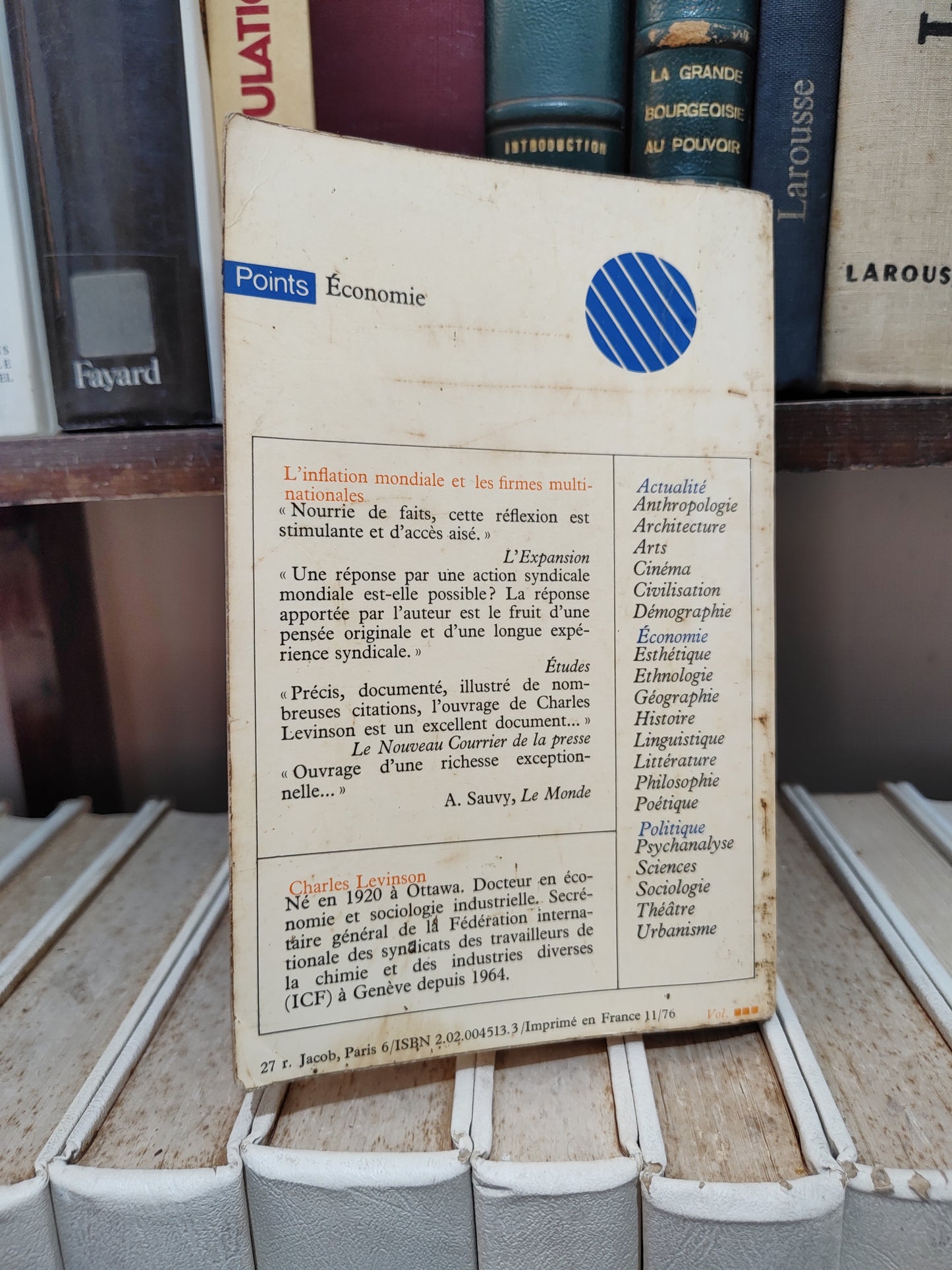 Levinson - L'inflation mondiale et les firmes multinationales