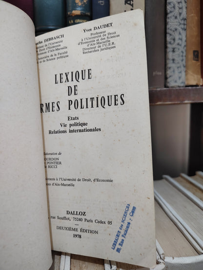 Lexique de termes politiques