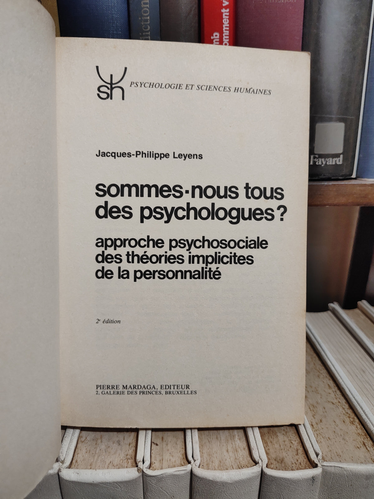 Leyens - Somme nous tous des psychologues ?