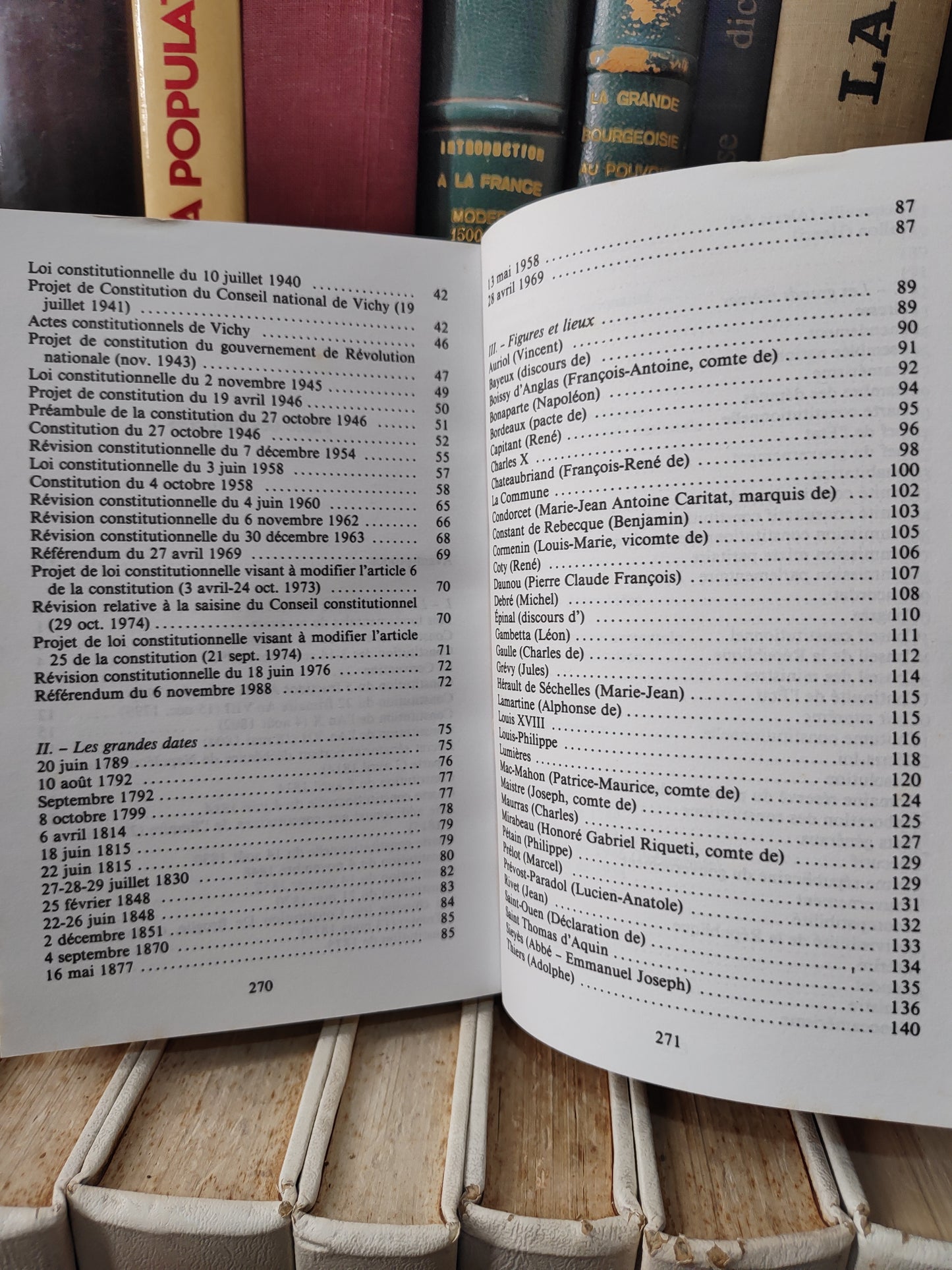 Linotte - Les constitutions français