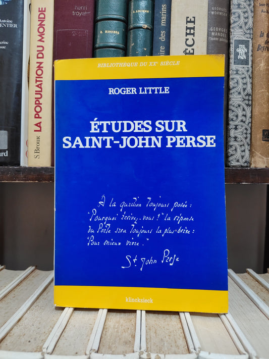 Little - Études sur Saint-Jhon Perse